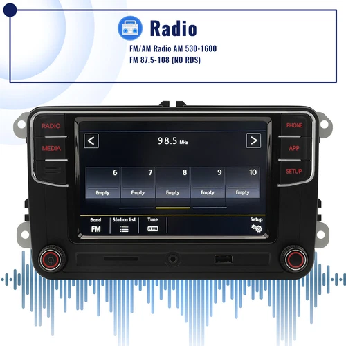 Auto Carplay MirrorLink PQ Auto Radio NONAME 6.5inch RCD330 RCD340G 187B Android - Bild 11 von 13