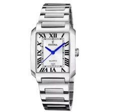 FESTINA WOMEN'S CLASSIC RECTANGULAR STEEL ON THE SQUARE WATCH F20679/1