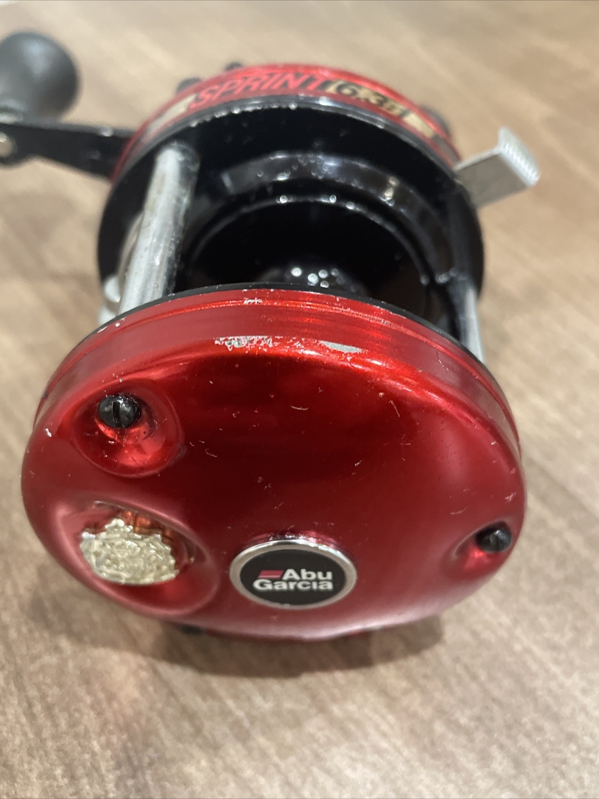 ABU GARCIA AMBASSADEUR 5000 SPRINT Red Bait Caster Fishing Baitcast 6.3