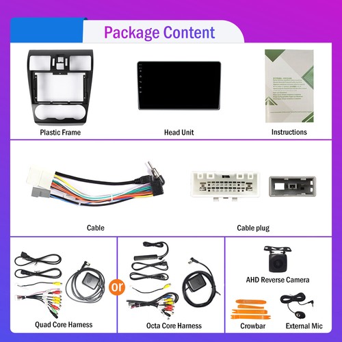 For Subaru Forester 2013-14 Carplay Android Car Stereo Radio GPS Navi 2+64G WiFi - Picture 2 of 15
