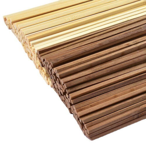50 pièces bâtons de bambou carrés 30 cm modèle fait à la main passe-temps artisanat tiges en bois fournitures - Photo 1 sur 10