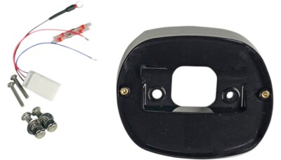 Custom Dynamics Black Taillight Baseplate Harley 99-Earlier OE Rpl 68048-93B