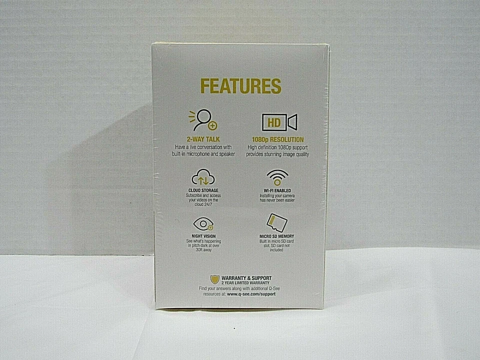 New Q-See QCW2MP Wi-fi 1080P Home Mini Cube Surveillance Camera W/ Night Vision - Image 3 of 4