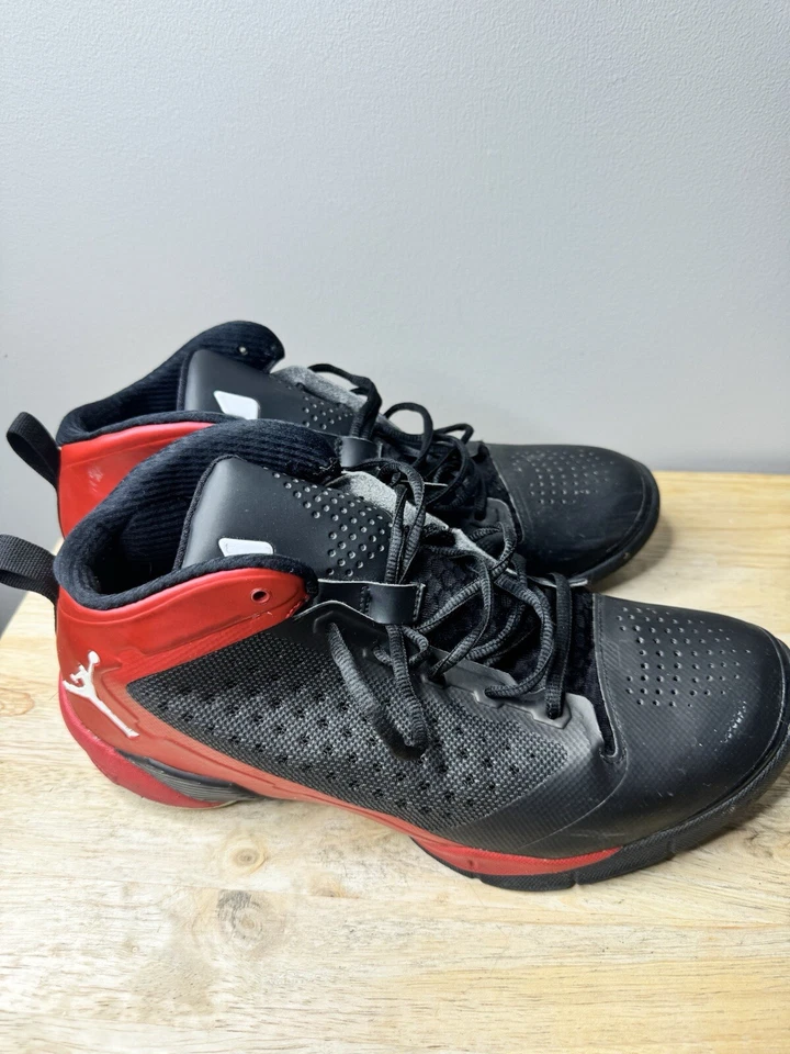 Nike Air Jordan Fly Wade 2 Tenis 10.5 Negro/Rojo Zapatos Altos 479976-001 Foto 4 de 4