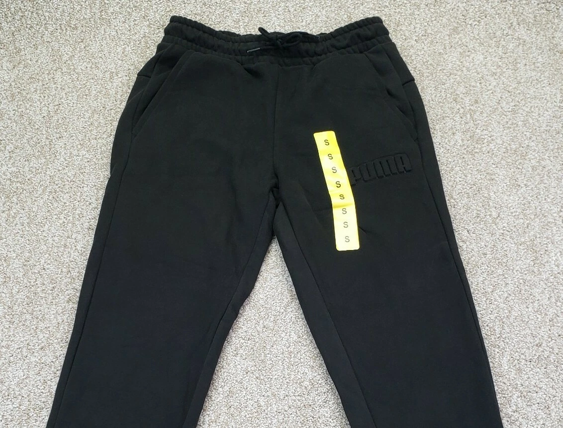 Puma men's fleece sweatpants with drawstring and pockets cheap