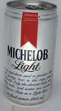 MICHELOB Light ~ Aluminum 12oz. Beer Can ~ Empty/Tab Pulled ~ USA ~ 01