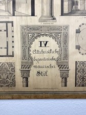 Antike Architektur Schulwandtafel Schulwandkarte Wandbild Lehrtafel Wandtafel 