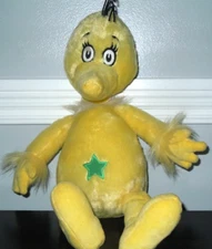 Kohls Cares Dr. Seuss Plush Yellow Sneetch 16" Bird Green Star Stuffed Animal B2