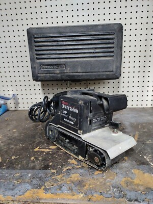 #ad #ad Sears Craftsman 315.117131 Belt sander 1 HP amp; Deluxe Sears Carry Case Works $43.96
