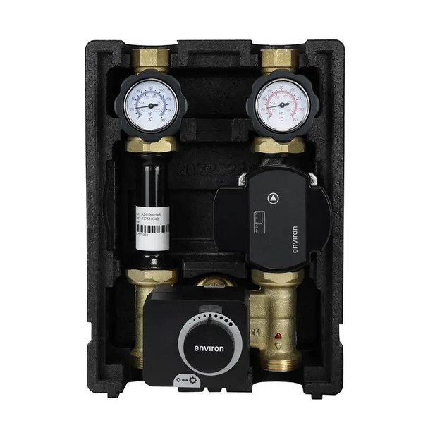 Pumpengruppe Heizkreis Mit 3-Wege-Mischer, Esbe ARA661 Stellmotor Und Wilo Para-image