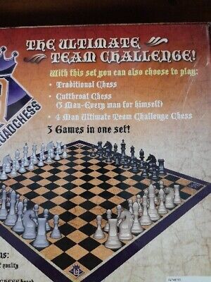 QuadChess Chess Game 2011 Team Play 2 to 4 Players New Sealed