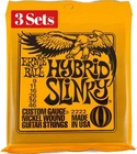 3 x Sets Ernie Ball Hybrid Slinky Nickel Wound 009 046 Electric Guitar Strings