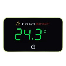Aquarium Digital Thermometer with LED Touch Screen - Stick-on Fish Tank Therm...