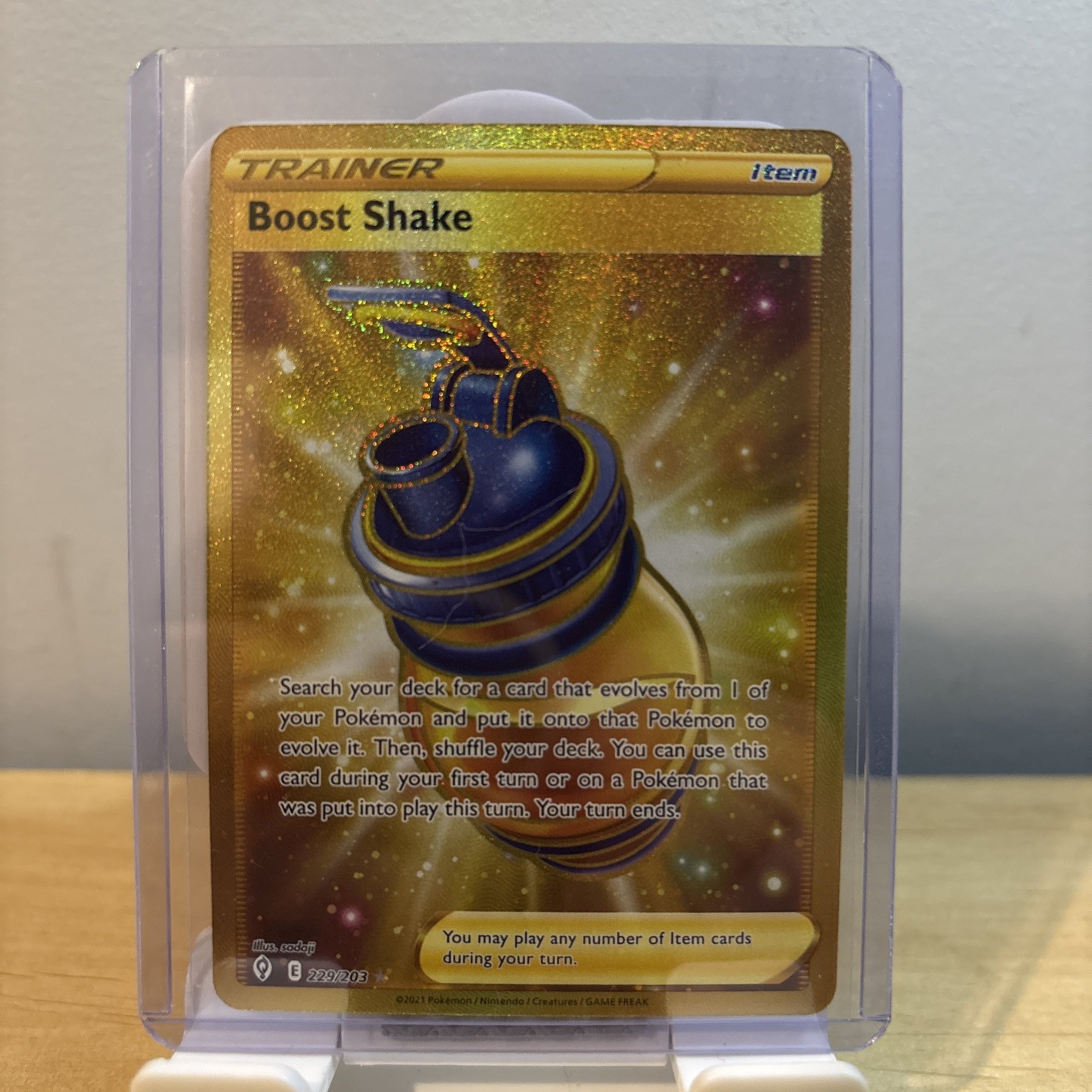 2021 Pokemon Evolving Skies Boost Shake 229/203 NM