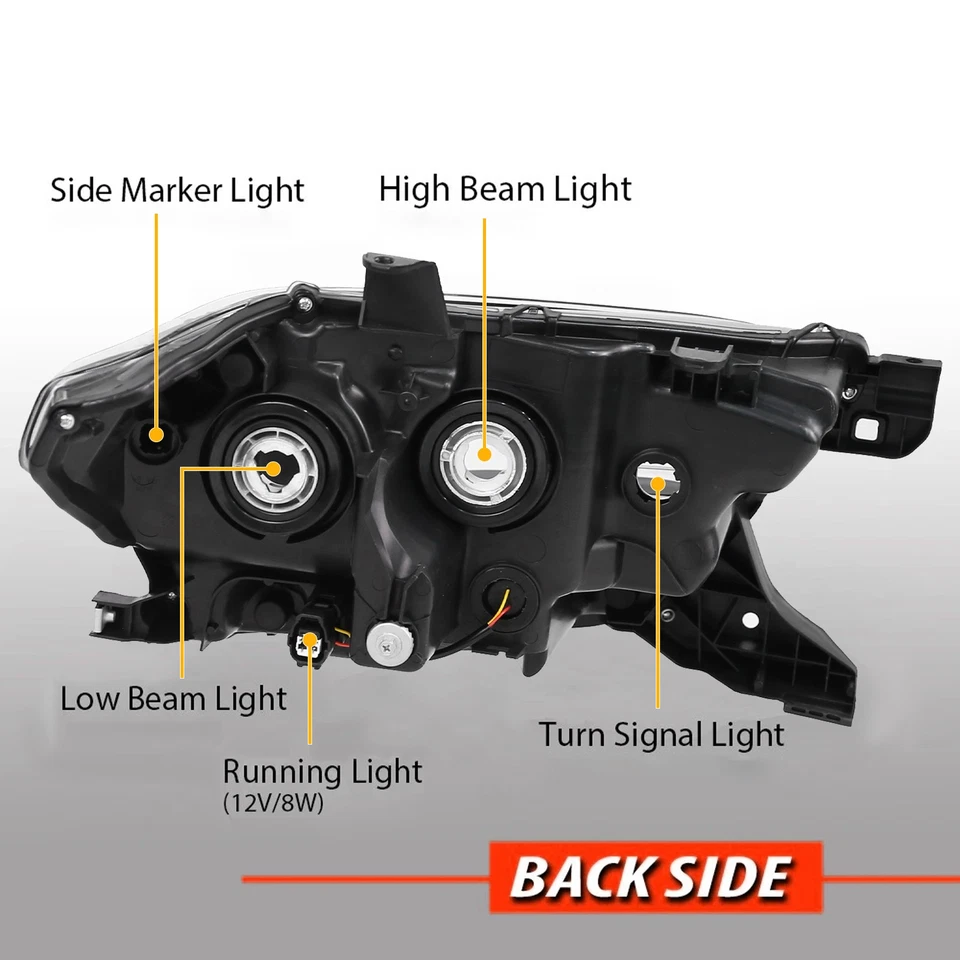 Faros proyectores negros para Toyota Tacoma TRD 2016-2022 con LED DRL Foto 3 de 4