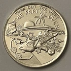 Rare Promotional Vintage Spuds Mackenzie 1 T-oz 999 Silver Round