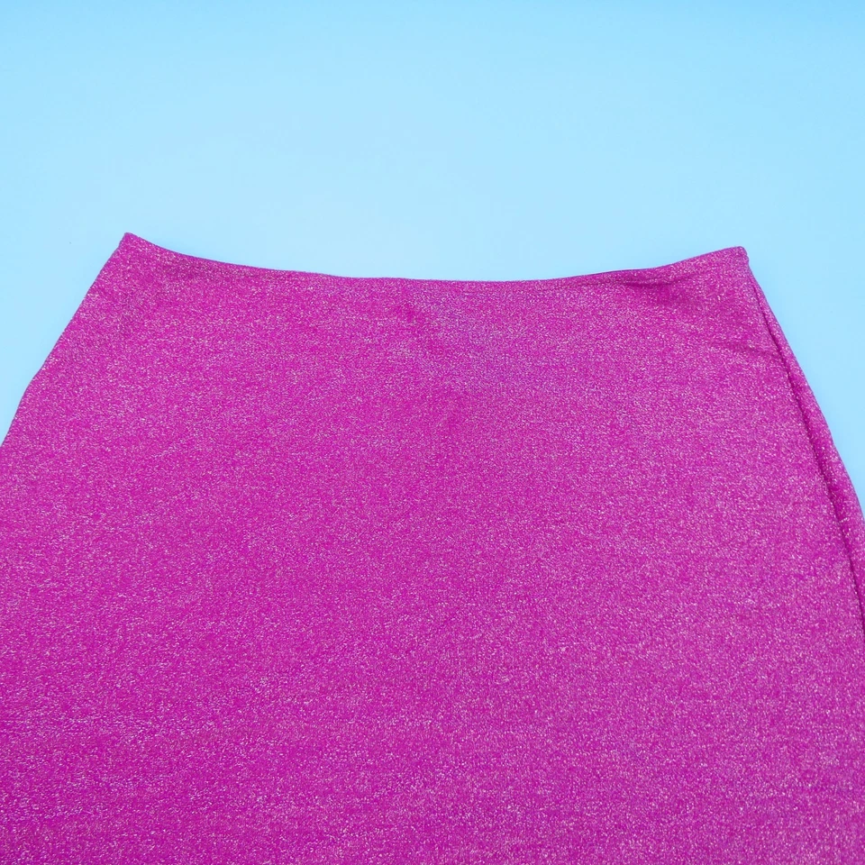 Minifalda grande rosa magenta para nadar Victorias Secret traje de baño brillante VS Foto 4 de 4