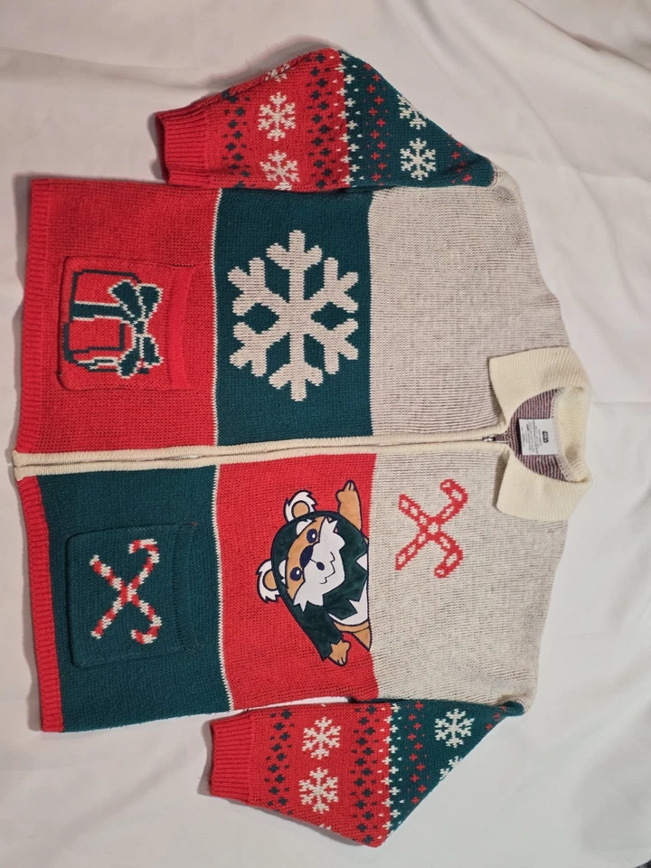 Мужской вязаный свитер-кардиган на молнии Disney Spirit Jersey Star Wars Ewoks L - Изображение 3 из 4