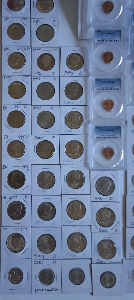 Silver/clad Mixed US Coin Lot Over 756+ Coins Rolls & Graded - Image 4 of 4