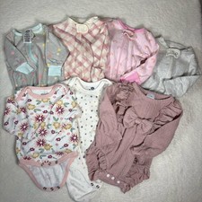 Lot Of Newborn-3 Month Old Baby Girl Clothes 7pc