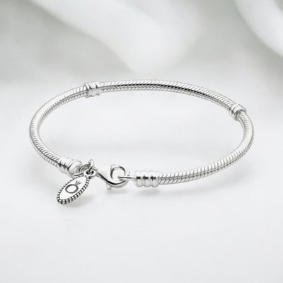 NEW Authentic Pandora Silver Bracelet Snake Chain LOBSTER CLASP