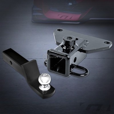 For 2020-2026 Gladiator Class 3 Black Trailer Hitch Receiver+2