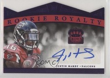 2015 Crown Royale Rookie ROYalty Signatures Purple 17/25 Justin Hardy Auto 0c2