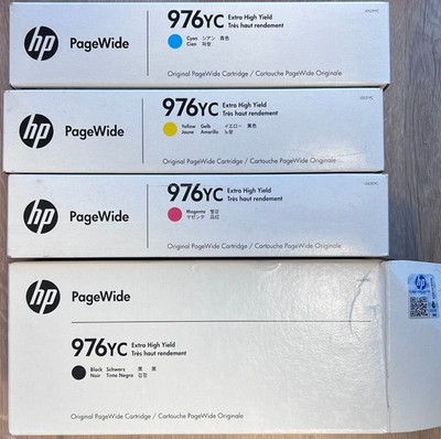 4x Original Patrone HP976YC HP PageWide Pro P55250 P57750