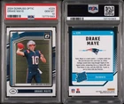 2024 DONRUSS OPTIC DRAKE MAYE RC # 229 PSA 10 GEM MINT NEW ENGLAND PATRIOTS