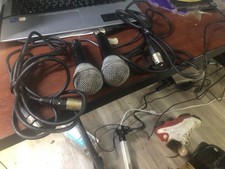 two shure pg48 and two cables