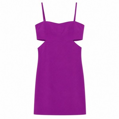 Emory Park Magenta Cutout Mini Dress NWT Square Neck Bodycon Party Small