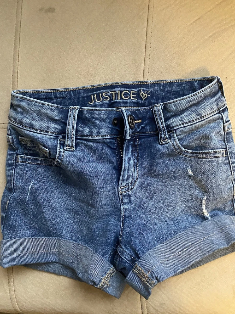 Short Jean Fille Justice Taille 8 - Bleu à Paillettes - Occasion