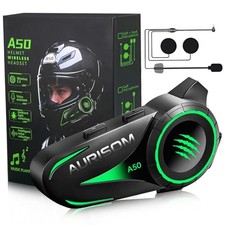 Motorcycle Helmet Bluetooth Headset Noice Cancellation, Wireless Helmet Black