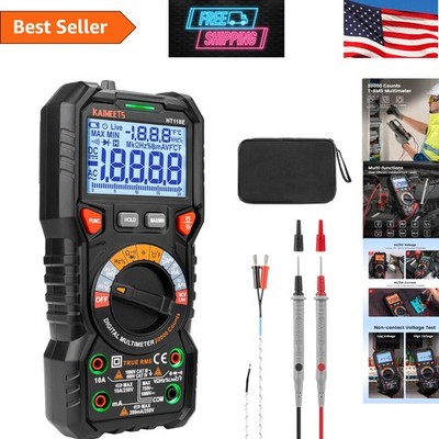 Professional TRMS Multimeter 20000 Counts - LCD Backlight & Easy to Use Design