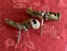 2 Cavatappi vino francese,vintage con manico a tralcio di vite 