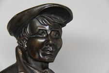 Vintage Bronze Golfer Figurine Cubist Style Golden Patina Smarterware RCD 799472