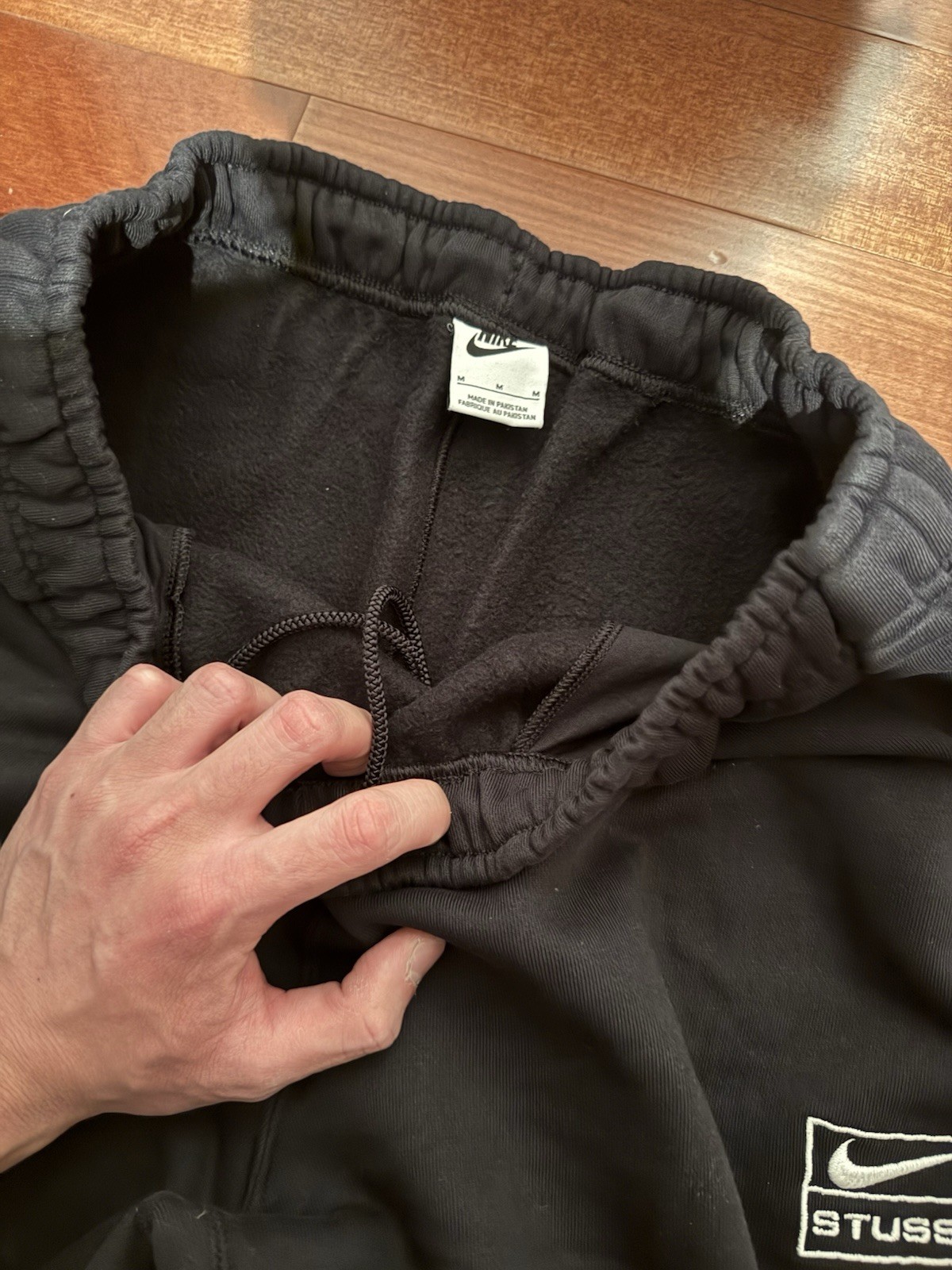 Nike Stussy Black Sweatpants Medium 32 thumbnail 3