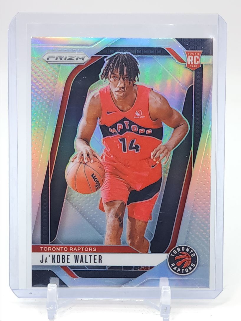 JA'KOBE WALTER 2024-25 PANINI PRIZM ROOKIE SILVER RAPTORS #223 RC Q4427