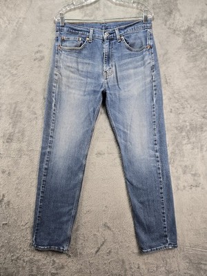 Levis 505 Jeans Mens 32x32 Straight Leg Blue Wash Denim Pants Workwear 