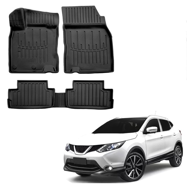 Gummi FußMatten Gummimatten FüR Nissan Qashqai J11 2013-2021 5-Tlg Scoutt-image