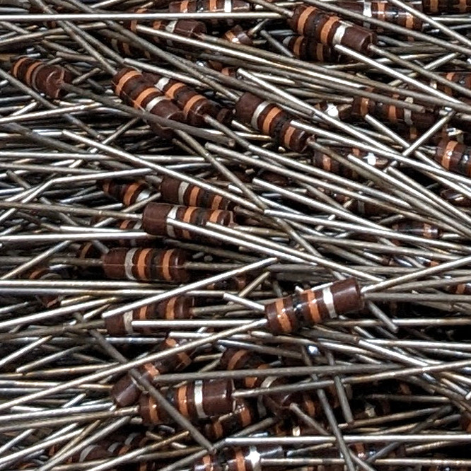 50 IRC Axial Carbon Comp Resistors 100 Ohm (100Ω) ±10% VTG NOS USA