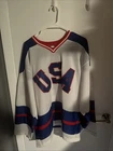 Neal Broten 1980 Team USA Hockey Inscribed Autographed Custom Jersey XL No COA