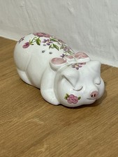 Vintage 1978 Avon Ceramarte CeramicPotpourri Floral Pig Pomander Made in Brazil