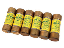 Lot of 6 - LPJ-10 Bussmann 10 Amp Fuse Class J - Next Day Option