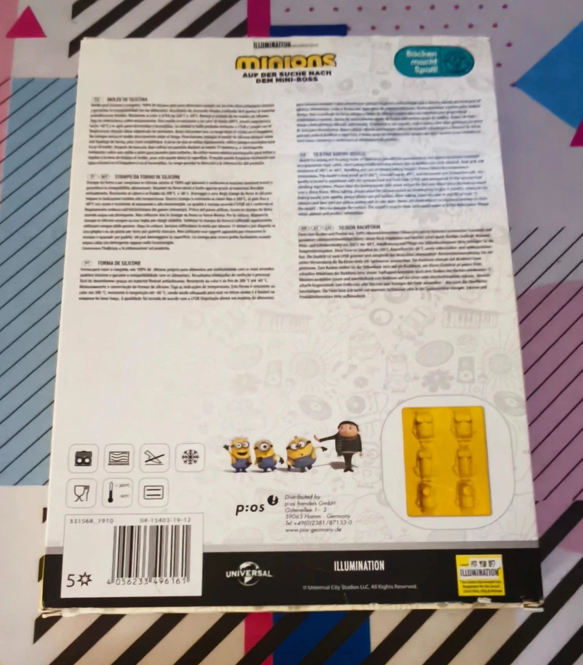 (1074) Moldes de silicona Minions, aptos para horno - Imagen 3 de 4