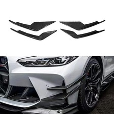Dry Carbon Fiber Front Bumper Canards For Bmw 3 Series M3 G80 4 Series M4 G82