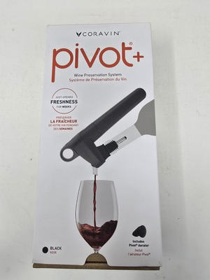 #ad 🔴Coravin Pivot Wine Preservation System 112313 Black 🔴BRAND NEW SEALED🔴 $97.99