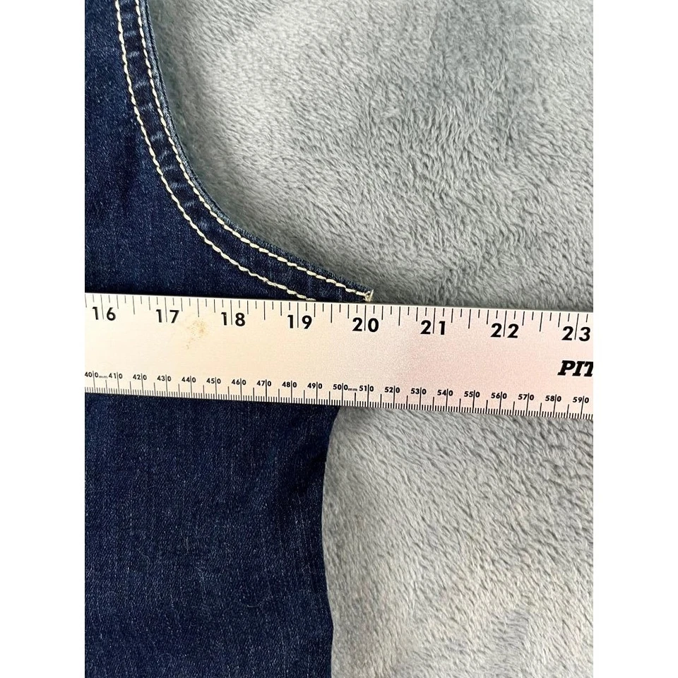 Mujer Style and Co. Denim Bling Chaleco Talla Grande Lavado Oscuro Excelente Estado Foto 4 de 4