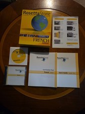 Rosetta Stone Level 1 French Boxed Set Cd Application And Booklet