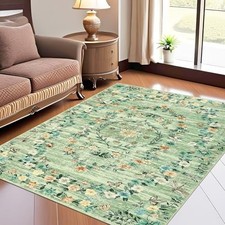 GAOMON 5x7 Area Rugs for Living Room Washable Rug Modern Floral Rug for